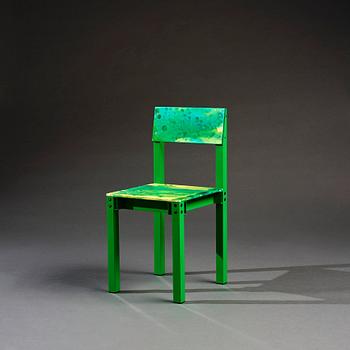 Fredrik Paulsen, a unique chair, "Chair One Open Air, Dirty Boots", JOY, 2024.