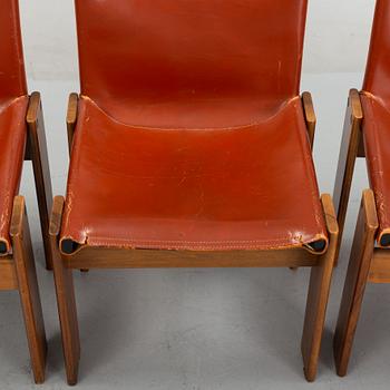 Tobia & Afra Scarpa, karmstolar, 4st, 'Monk Chair", Molteni, Italien.