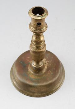 LJUSSTAKE, mässing, barock, 1600-tal.