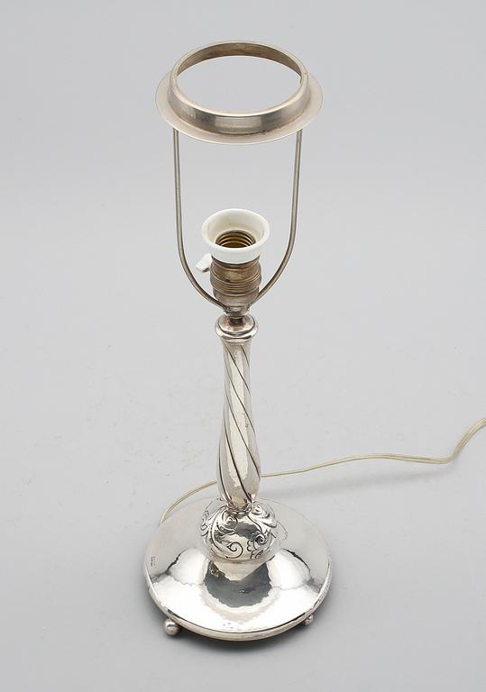 LAMPFOT, silver, K Anderson, Stockholm 1925.