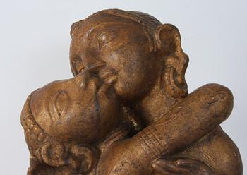 FIGURIN, gjutmassa, orientalisk.