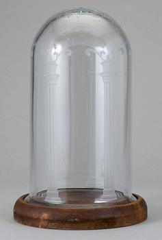 GLASKUPA med SOCKEL, Swedish Grace, troligen Sverige, 1920-tal.