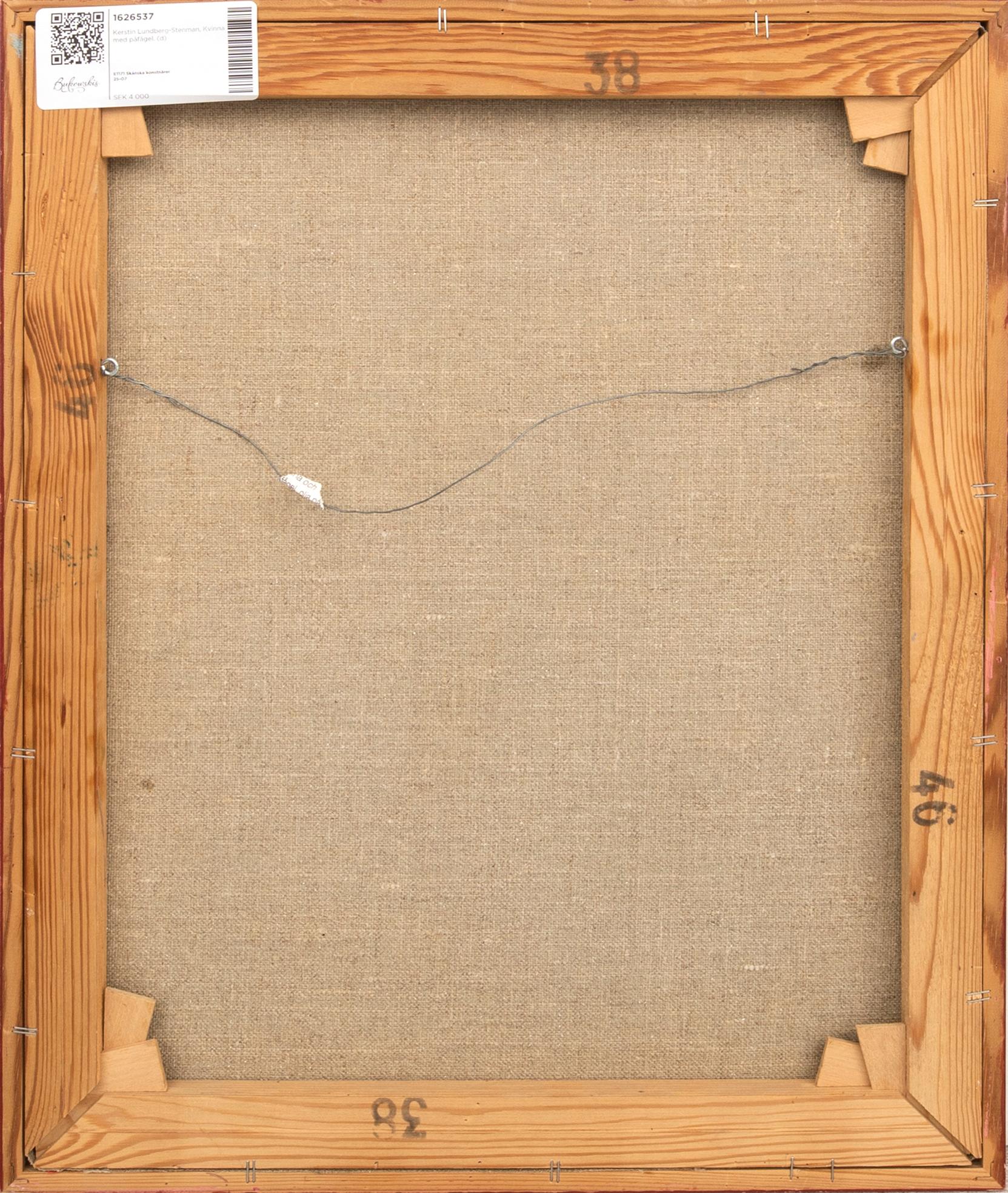 Kerstin Lundberg-Stenman, Kvinna med påfågel.