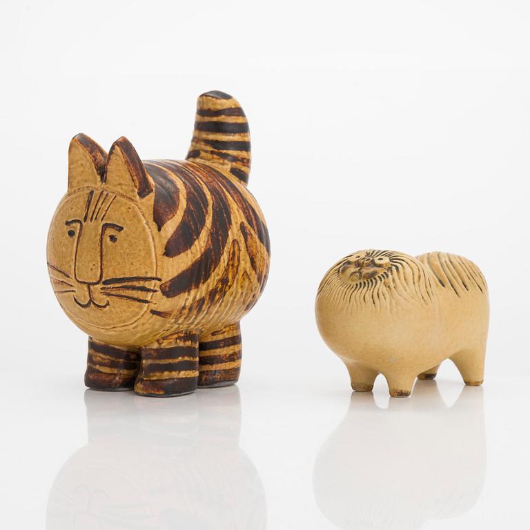 Lisa Larson, figuriner, 2st, stengods, Gustavsberg, 1900-talets senare hälft.