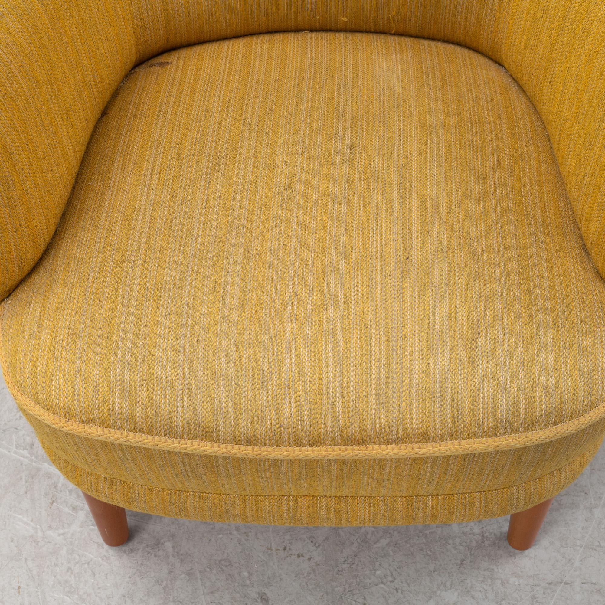 Carl Malmsten, a 'Samsas' armchair, O.H. Sjögren, second half of the 20th Century.