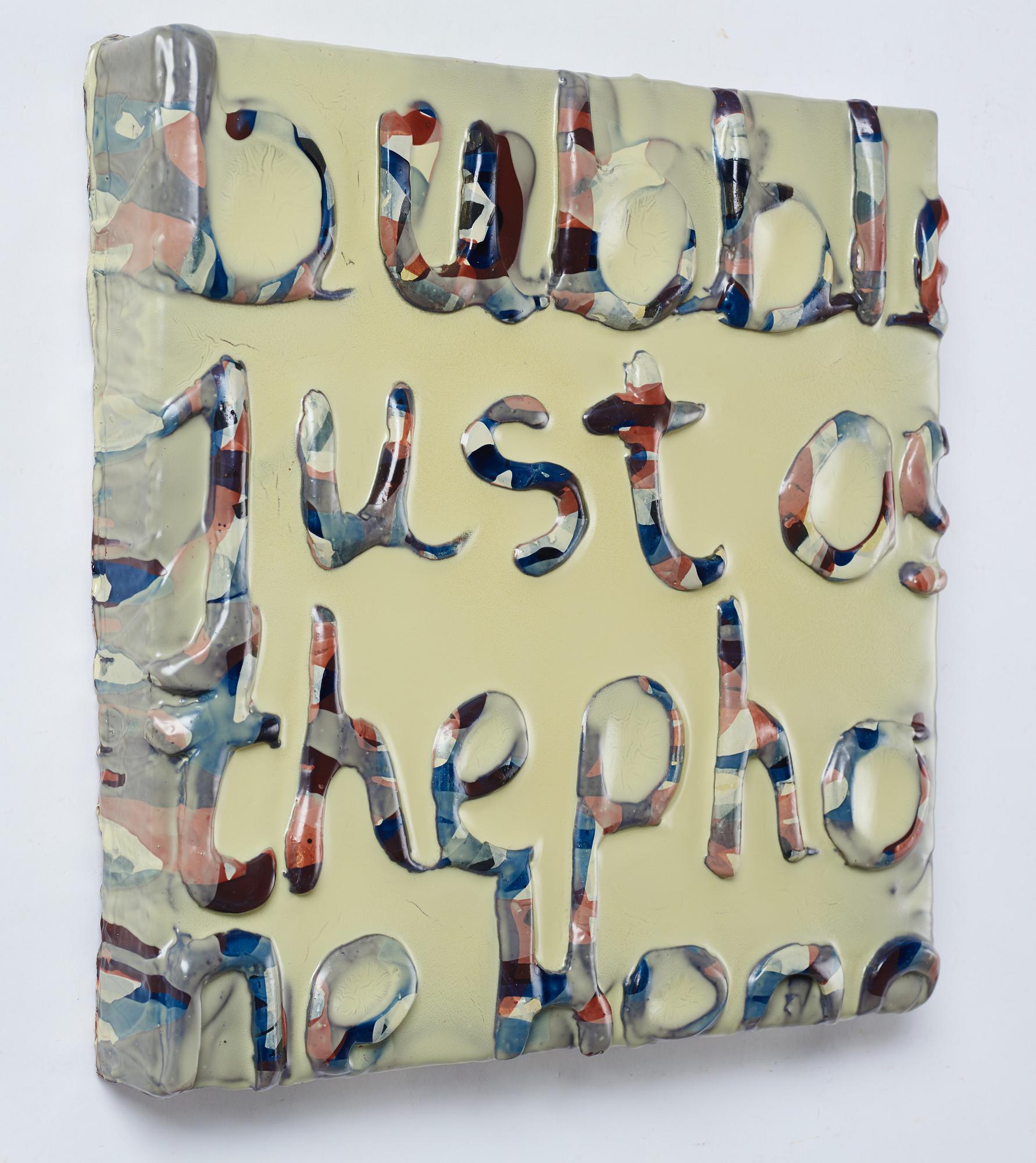 Maria Chevska, blandteknik med kaolin, signerad och daterad 2002 a tergo.