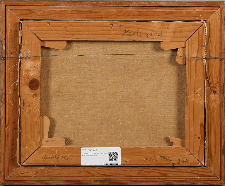 ELVINE OSTERMAN, olja på duk, signerad.