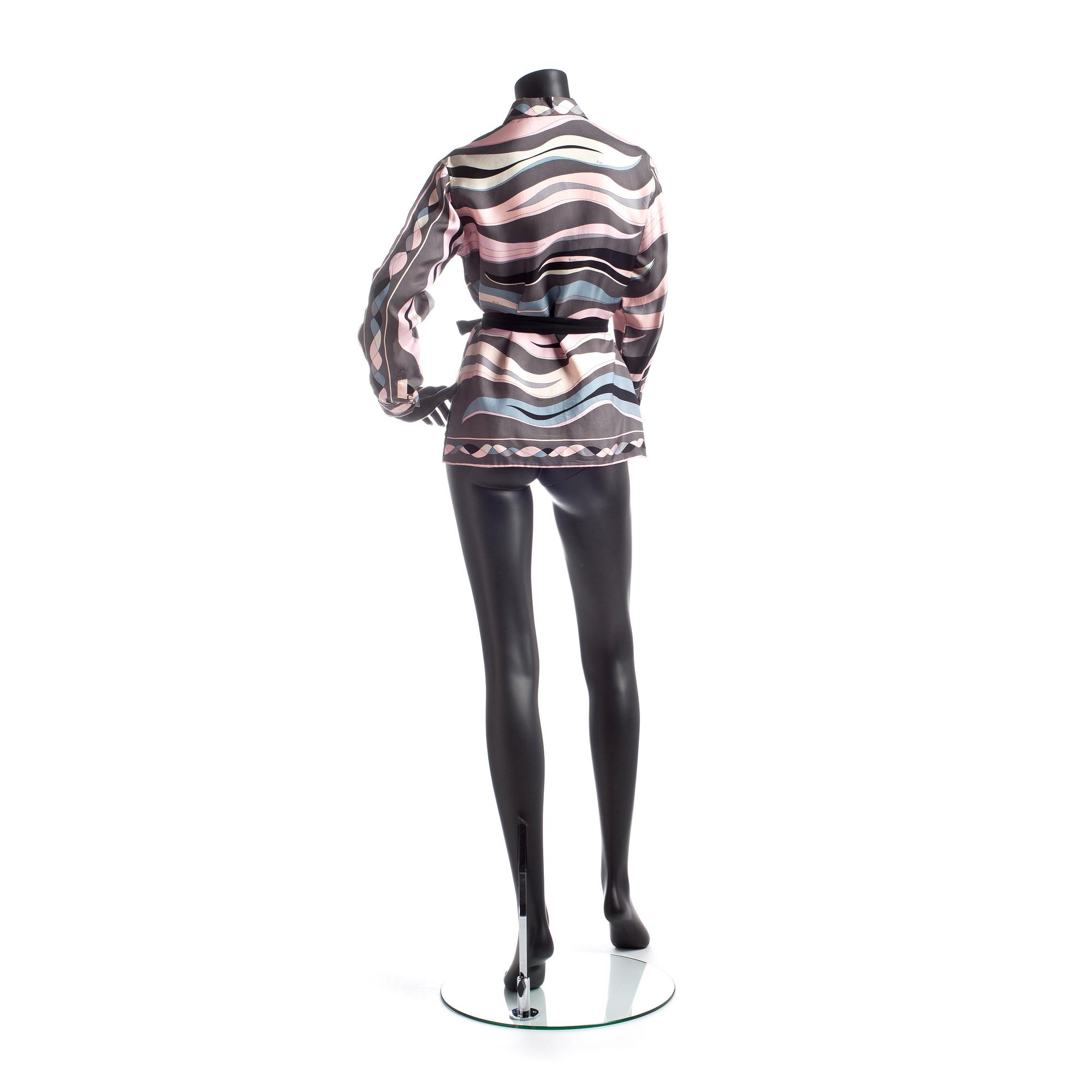 EMILIO PUCCI, a silk blouse.