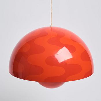 Verner Panton, a 'Flower Pot', ceiling lamp, Louis Poulsen, Denmark, 1970s.