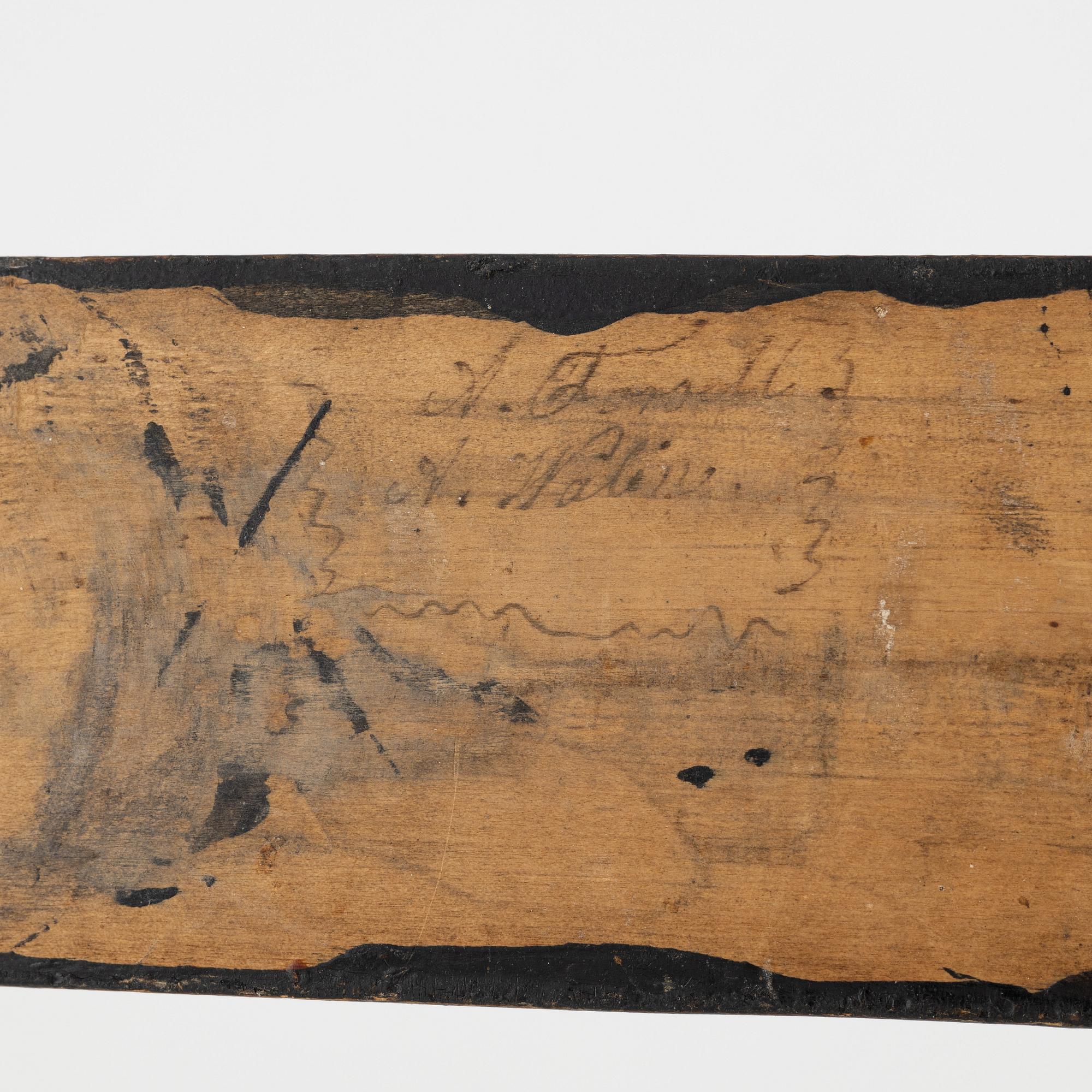 Lim-Johan, hans art. Rakknivsask, längd 27 cm.