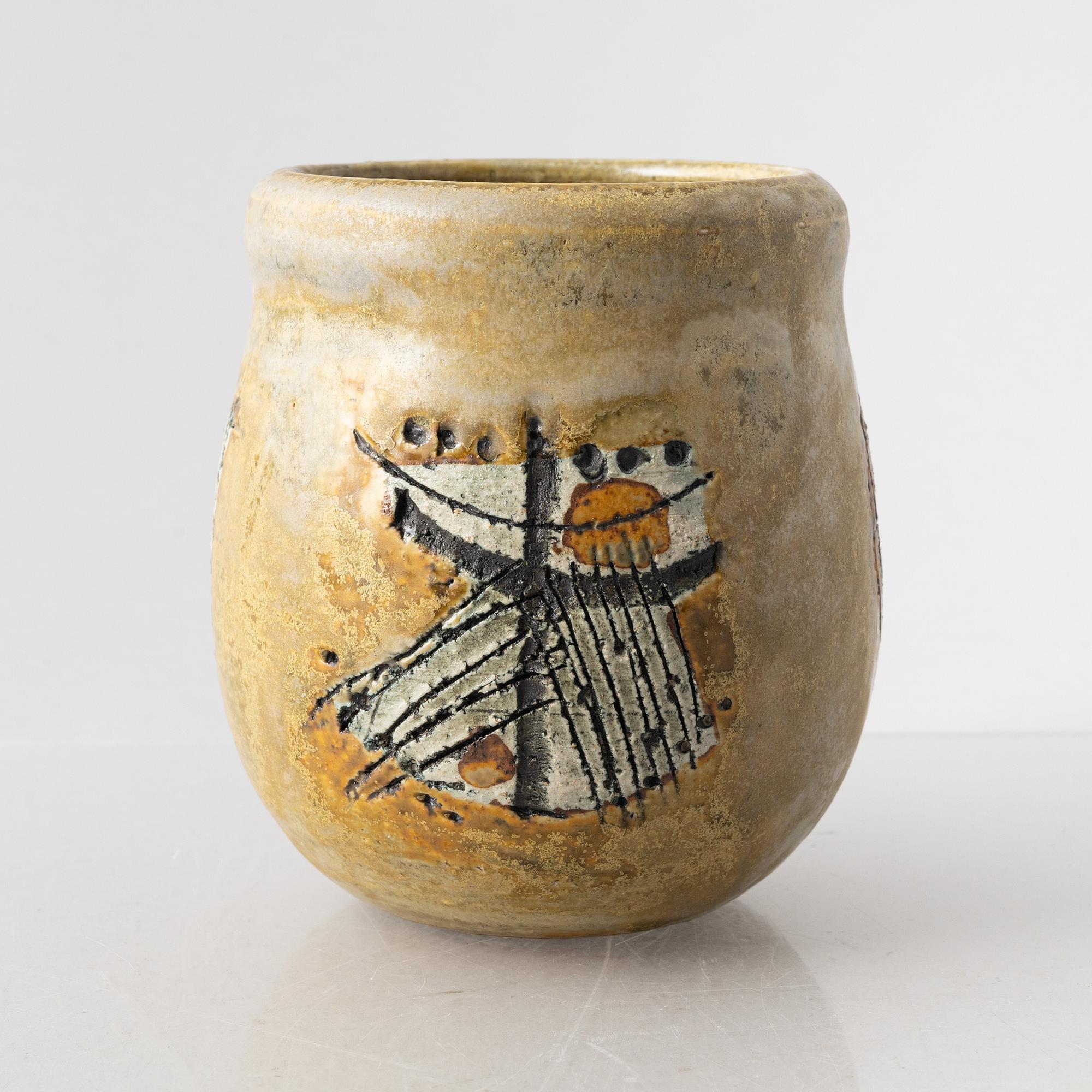 Lisa Larson, vas, stengods, Gustavsbergs Studio, 1960-tal.