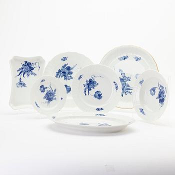 Dinner service, 76 pieces, “Blue Flower”, Royal Copenhagen, Denmark, second half of the 20th century.