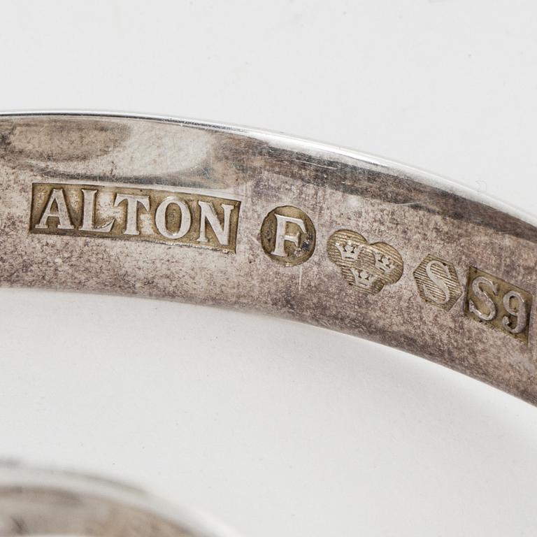 Necklace and bangle silver, Alton.
