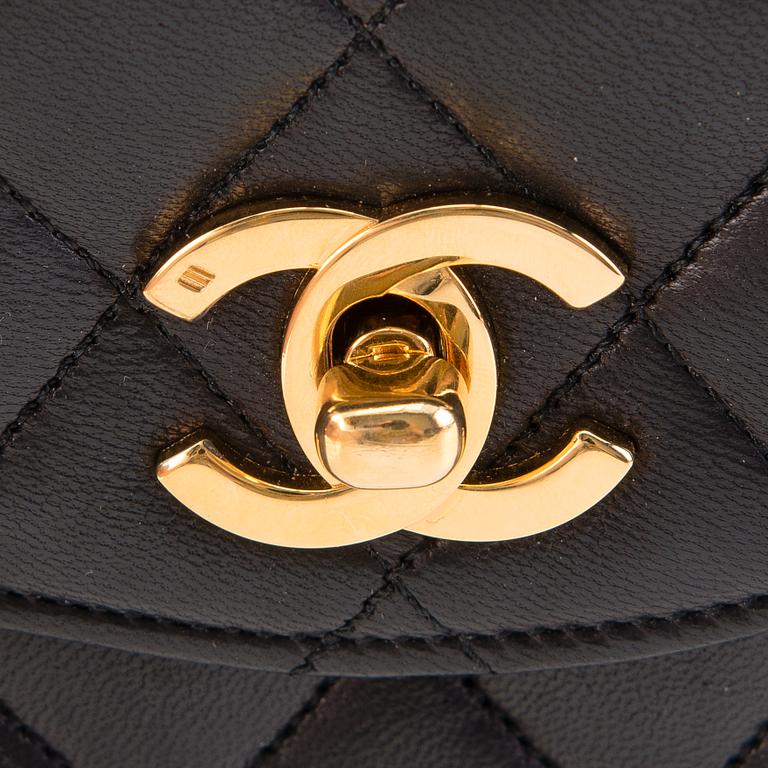 CHANEL Vintage Single Half Moon Flap Bag, 1986-88.