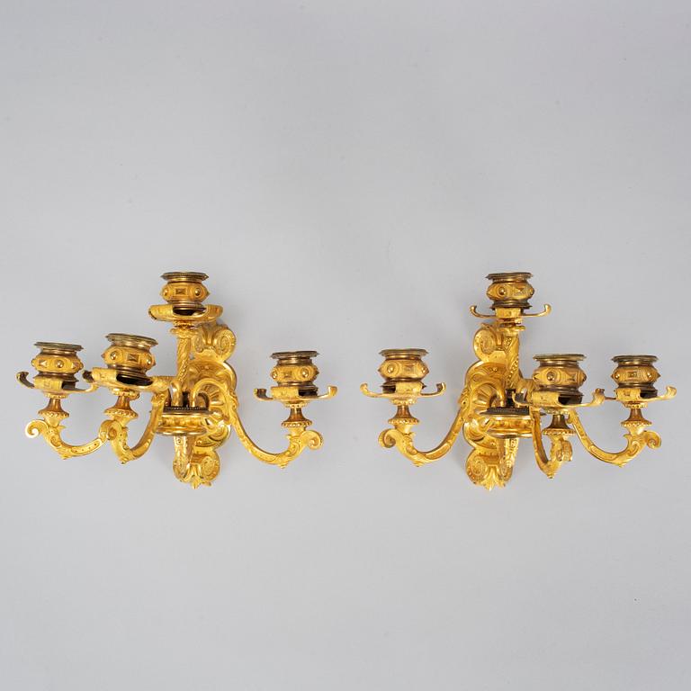 A pair of Empire wall-sconces.