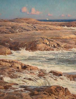 Johan Krouthén, Rocks by the sea, Marstrand.