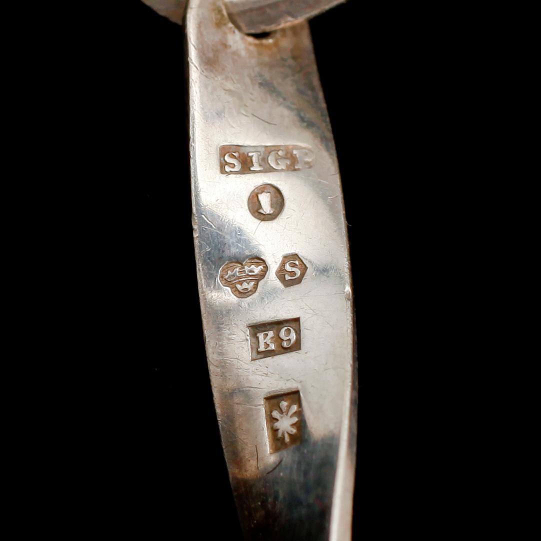 SILVERSMYCKEN, 9 delar, 1900-talets mitt. Vikt ca 55 g.