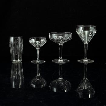 A glass service, 20th century (48 pieces).