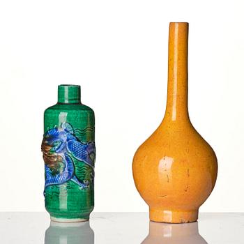 A group of four monochromes, Qing dynasty, 18/19th century.