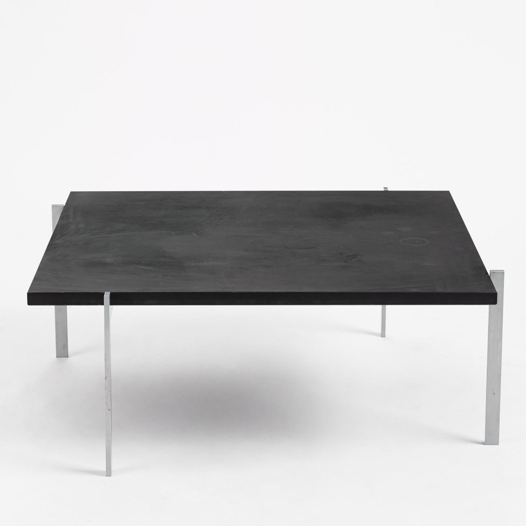 Poul Kjaerholm, a "PK61" coffee table, E. Kold Christensen, Denmark.
