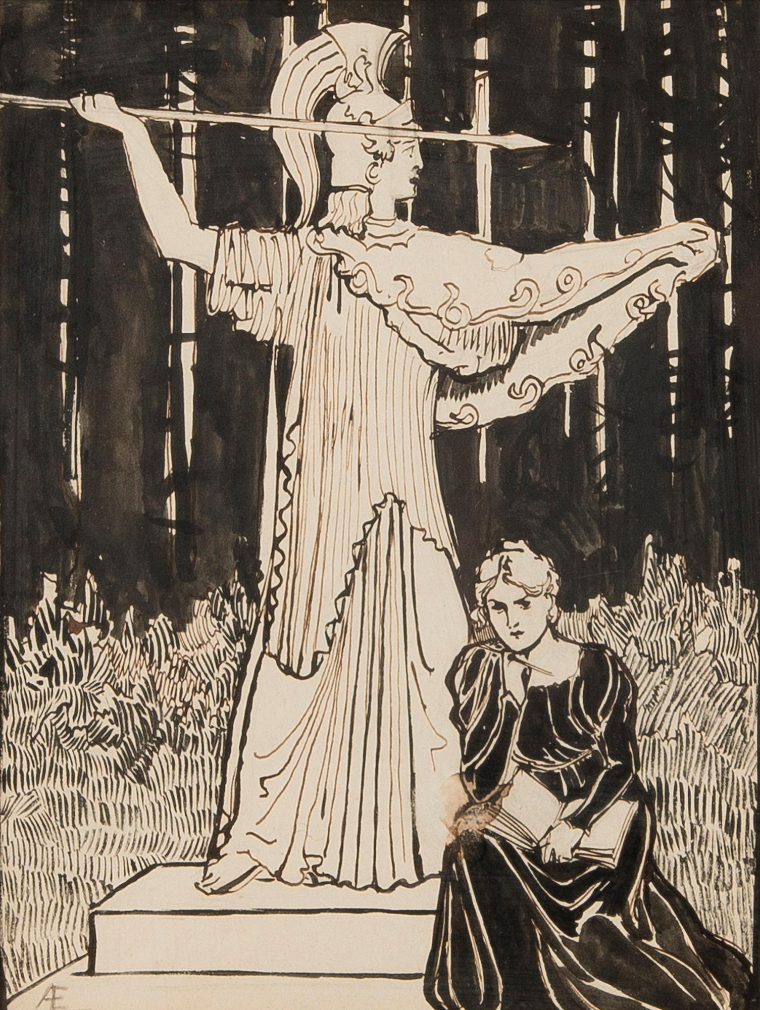 ALBERT EDELFELT, KUVITUS ATENEUM LEHTEEN NRO 98.