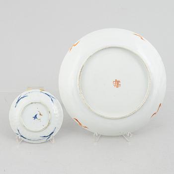 Seven pieces of Chinese porcelain, 18th-20th century.