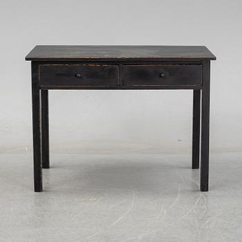 A painted desk, late 19th Century.