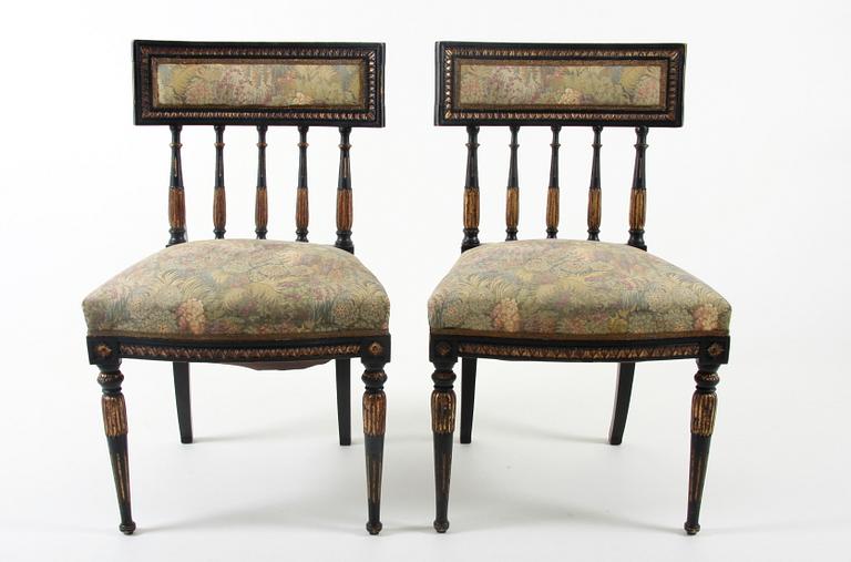 STOLAR, ett par, gustaviansk stil.