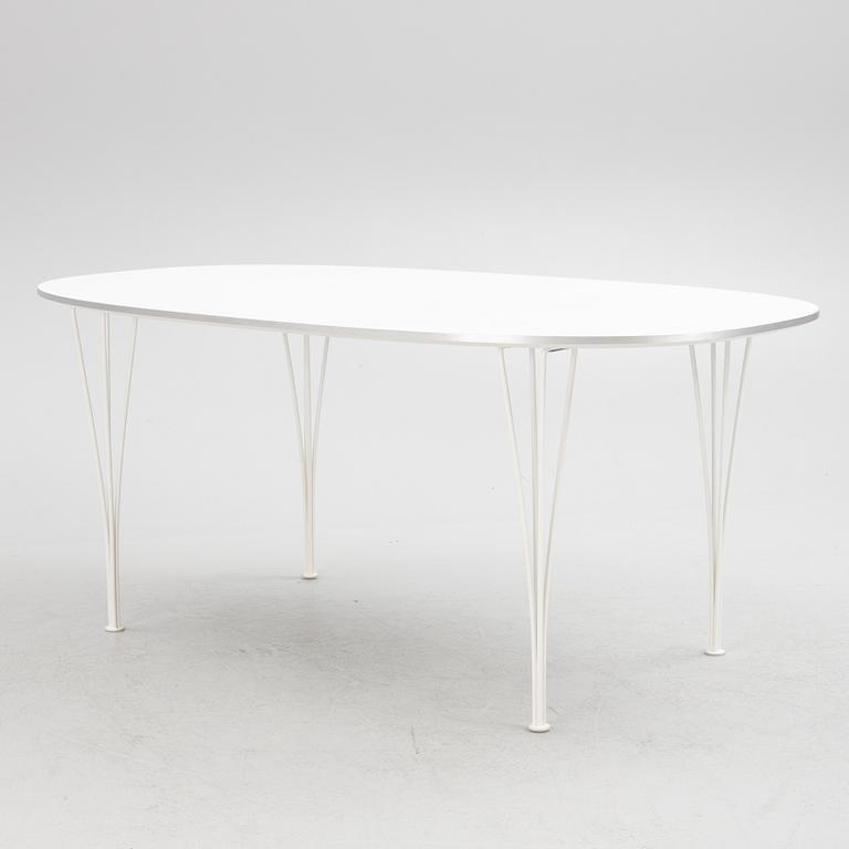 Bruno Mathsson & Piet Hein, a 'Superellipse' dining table, Fritz Hansen, Denmark, 2019.