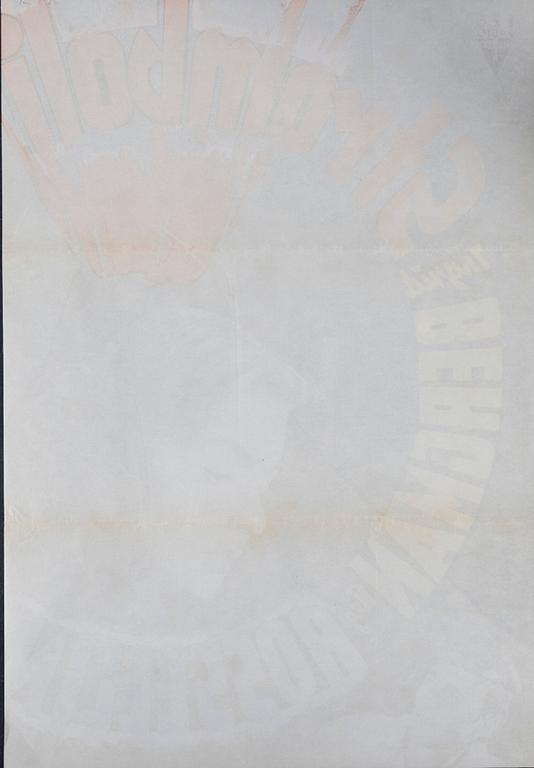 Gösta Åberg, filmaffisch, "Stromboli", 1950.