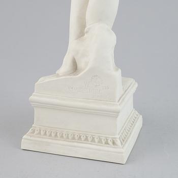 Per Hasselberg, after, sculpture, parian. Stamp signed.