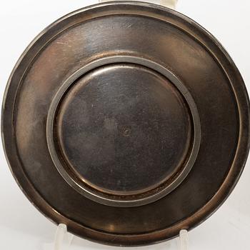 Gio Ponti, teservis, 6 delar, Athur Krupp Berndorfer Metallwarenfabrik, Österrike/Milano, 1930/40-tal.