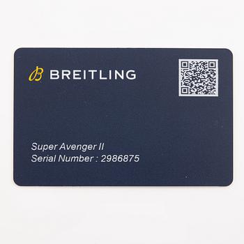 Breitling, Super Avenger II, chronograph, wristwatch, 48 mm.