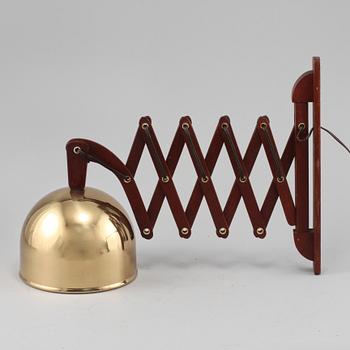 VÄGGLAMPA, 1900-talets andra hälft.