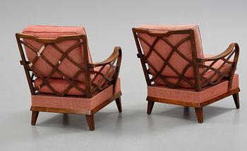 FÅTÖLJER, 2 ST. Bodafors, 1940-tal.