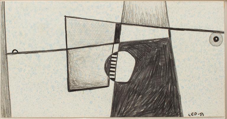 LARS ENGLUND, Chalk drawing, signed and dated -51.