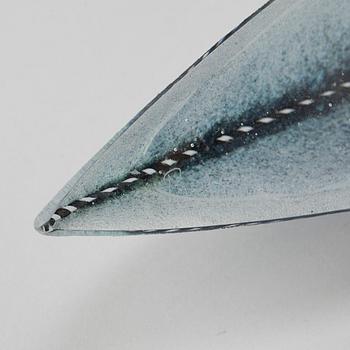 a glass object for Kosta Boda, unique, signed and numbered.