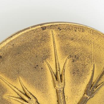 René Lalique, a brooch, glass, with a motif of crickets.