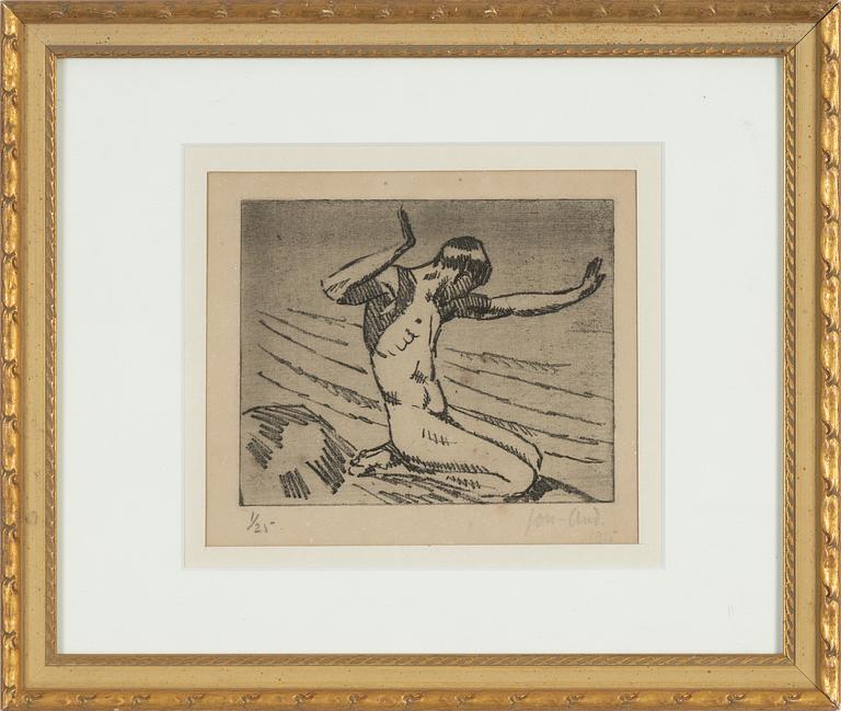 John Jon-And, etching, 1915, signed 1/25.