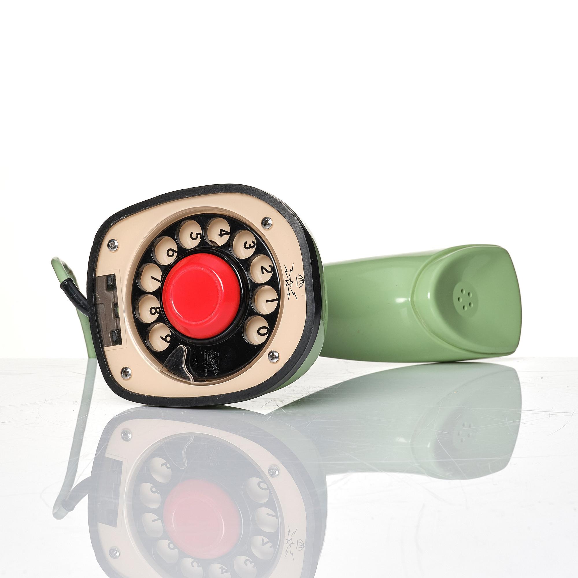 Hugo Blomberg, Ralph Lysell & Gösta Thames "Ericofon" or "The cobra telephone", LM Ericsson, Sweden, 1950s.
