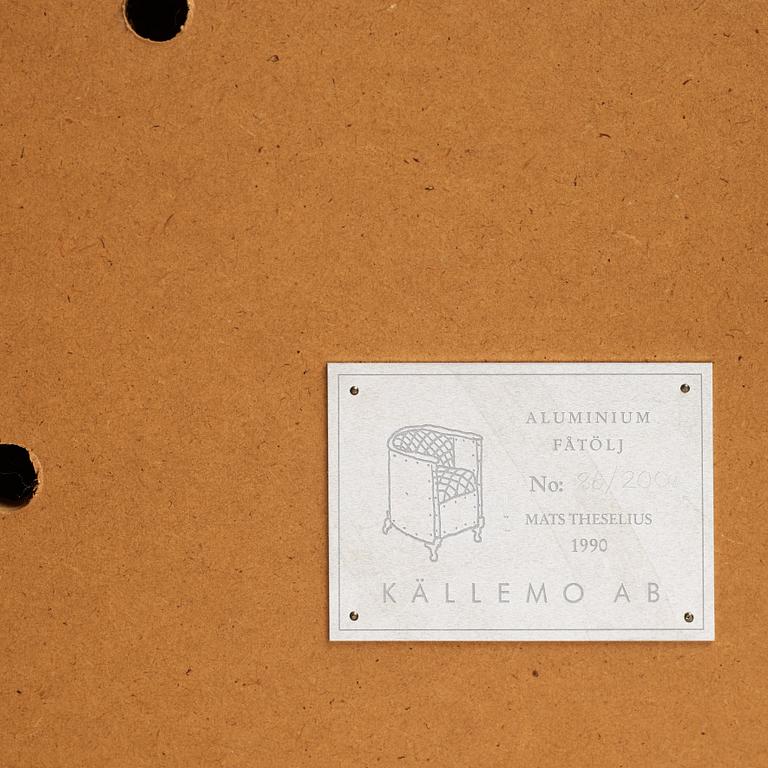 Mats Theselius, "Aluminium chair", Källemo efter 1990.