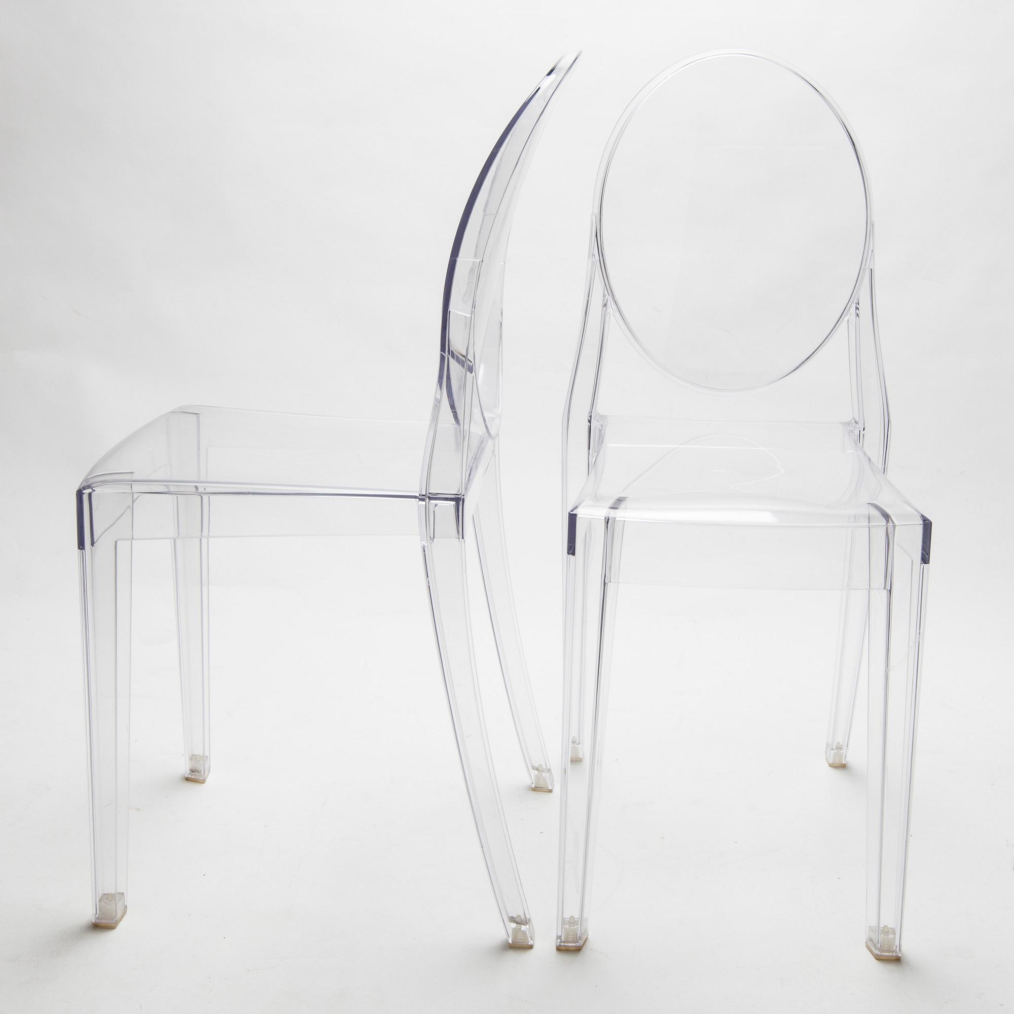 STOLAR, ett par, "Victoria Ghost", Philippe Starck, Kartell.