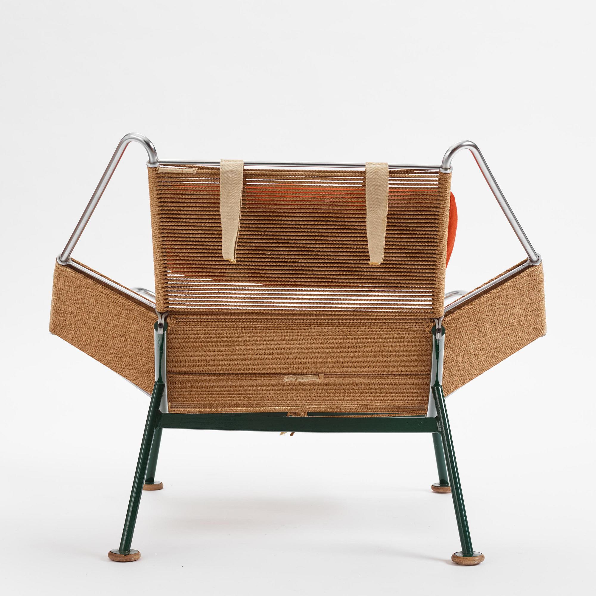 Hans J. Wegner, fåtölj, "Flag Halyard", Getama, Danmark, 1950-60-tal.