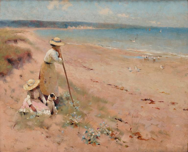 Frederick Hall, English coastal scene.