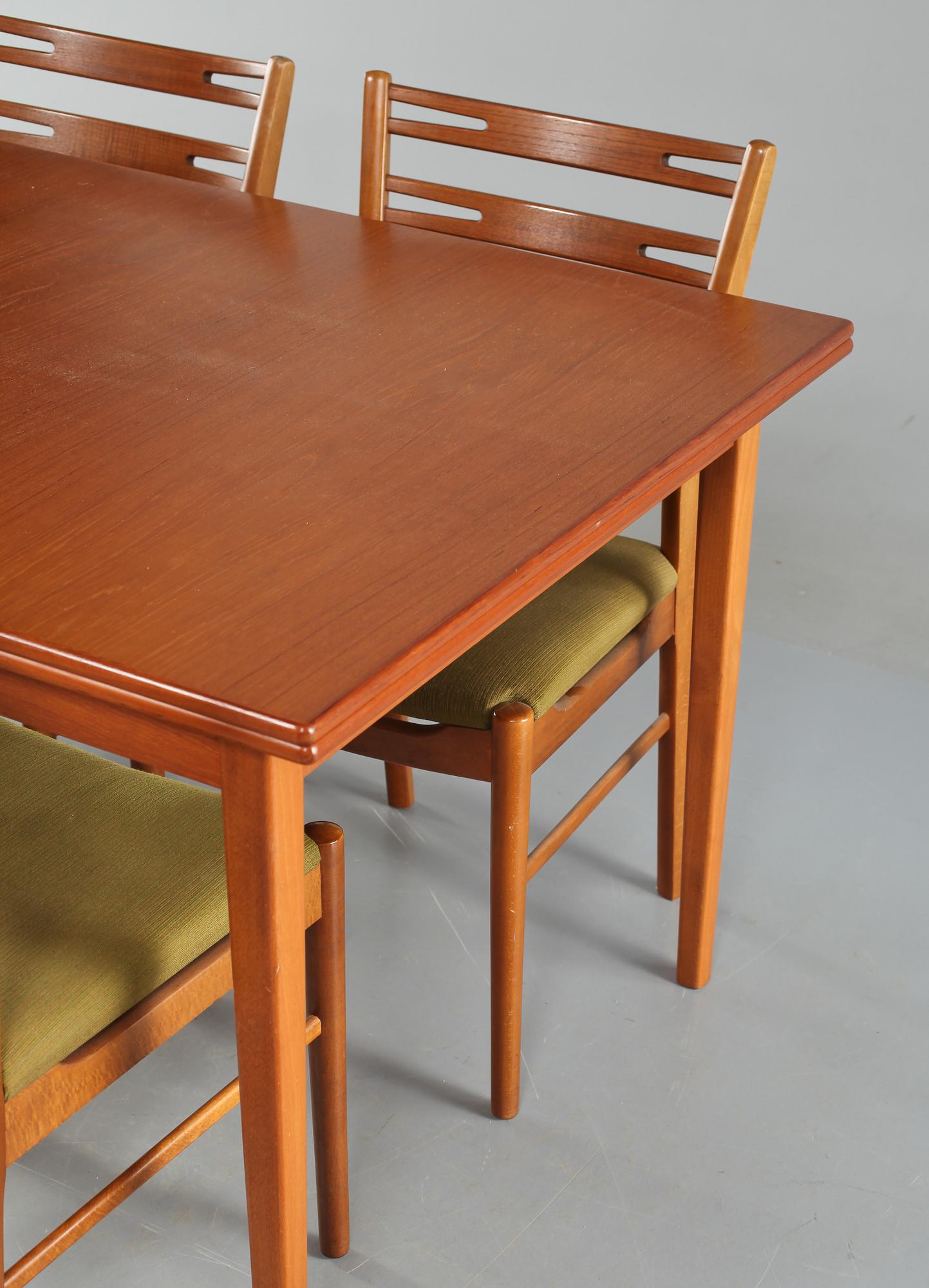 BORD samt STOLAR, 5 delar, delvis "Della", Ikea, 1900-talets tredje kvartal.