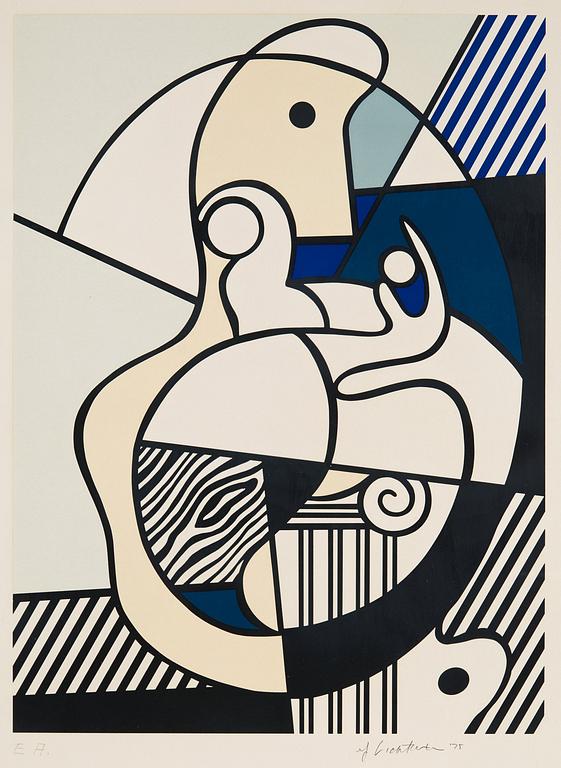 Roy Lichtenstein, "Homage to Max Ernst", ur: "Bonjour Max Ernst".