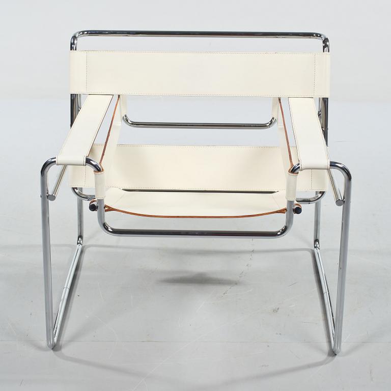 FÅTÖLJ, "Wassily", Marcel Breuer, Gavina, Made in italy, 1980-tal.