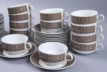 TESERVIS, 27 delar, porslin, "Ceylon", Rörstrand.