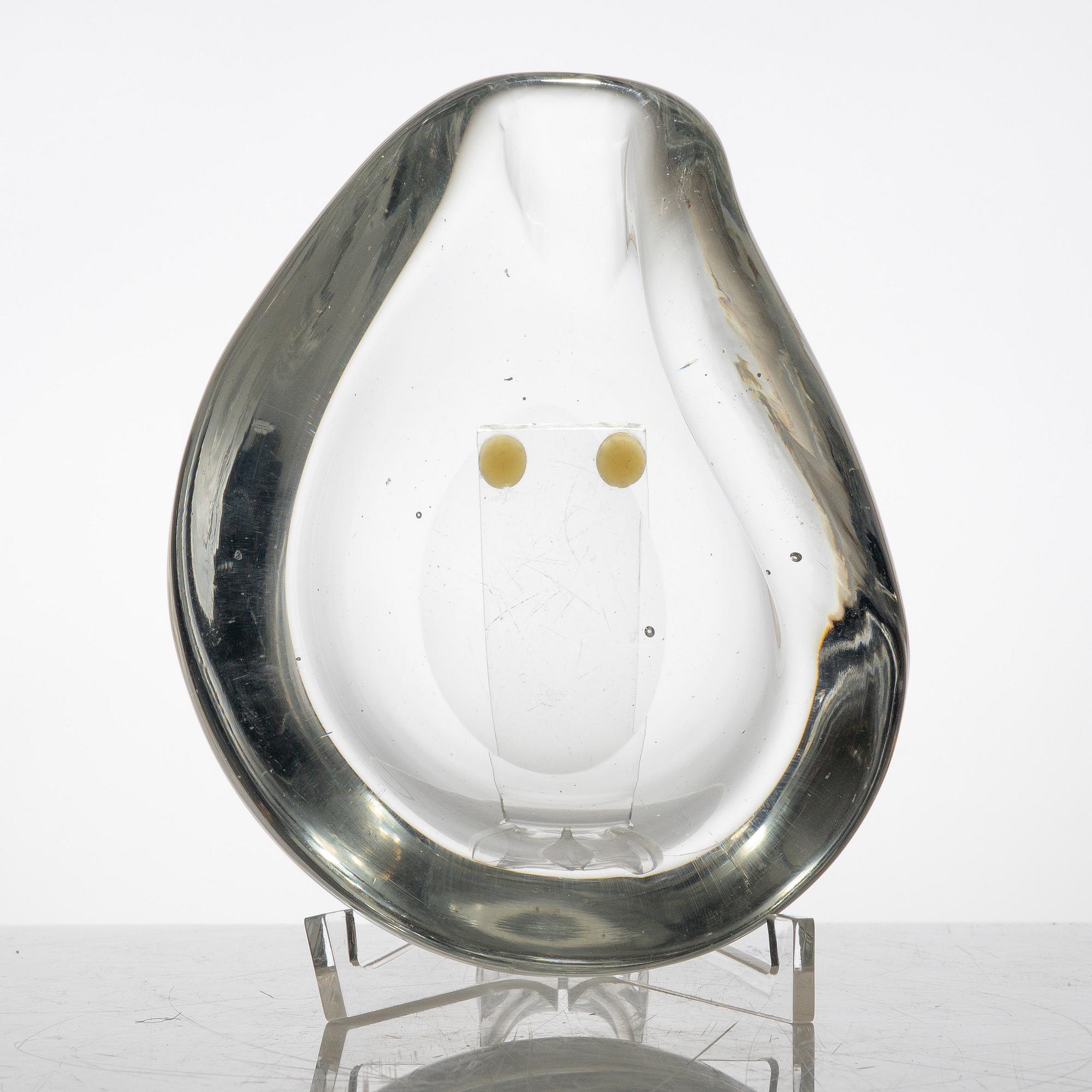 Tapio Wirkkala, a "Medusa" glass bowl, model 3252, Iittala, Finland ca 1947-48.