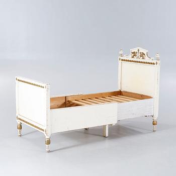 A gustavian style bed, early 20th century.